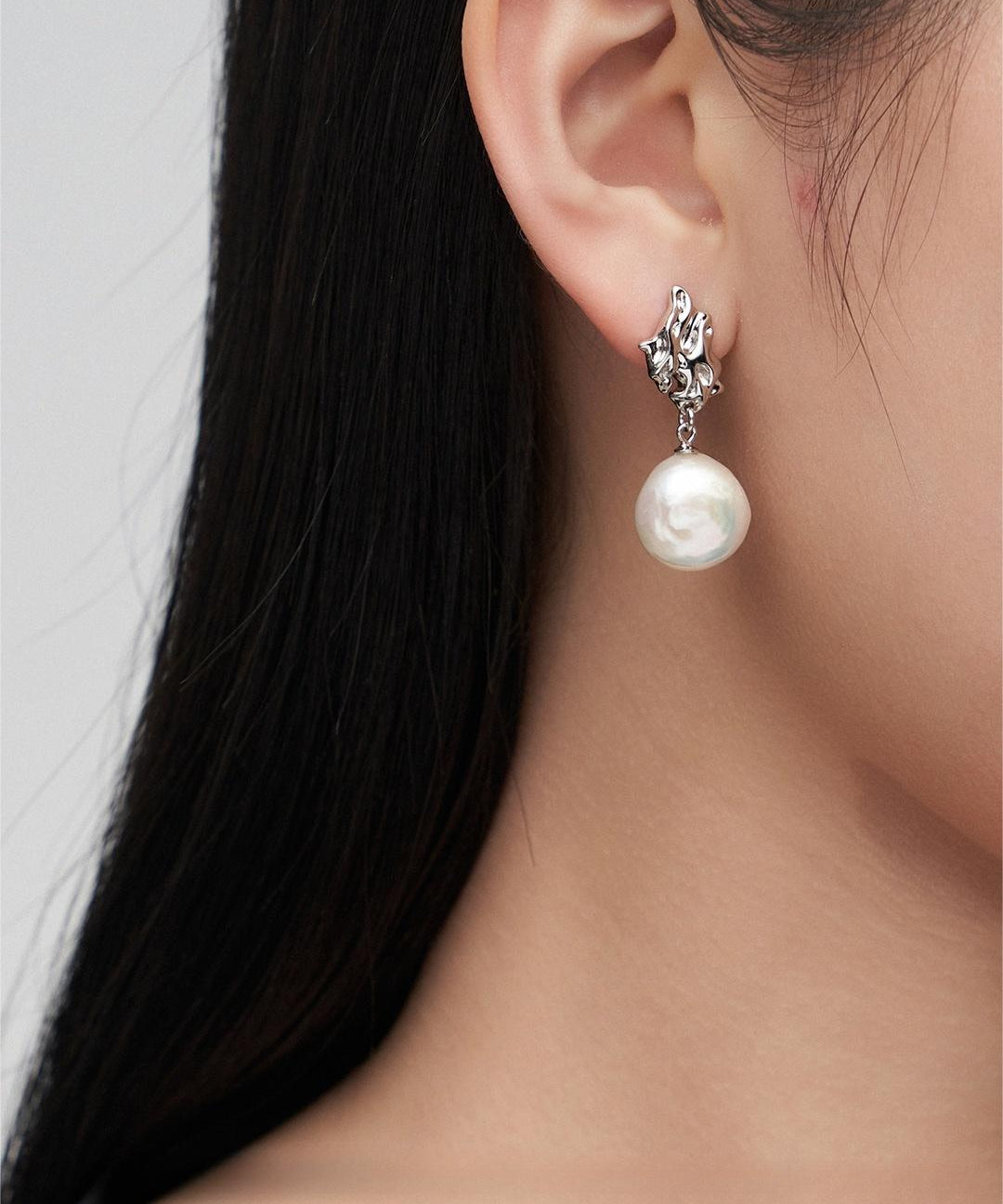 Artistry and Nature Baroque Pearls Drop Earrings - floysun