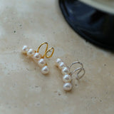 Balance Beam Freshwater Pearl Single Ear Clip - floysun