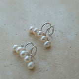 Balance Beam Freshwater Pearl Single Ear Clip - floysun