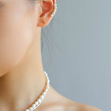 Balance Beam Freshwater Pearl Single Ear Clip - floysun