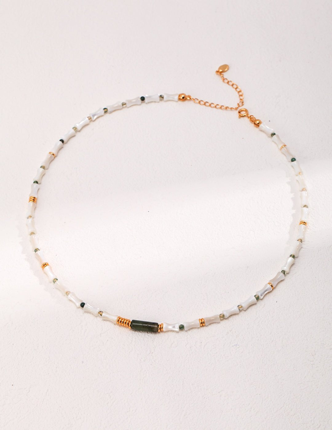 Bamboo Mother of Pearl Beaded Necklace - floysun