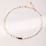 Bamboo Mother of Pearl Beaded Necklace - floysun