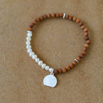 Barbie Sandalwood Freshwater Pearl Stretch Bracelet - floysun