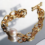 Baroque Chunky Chain Bracelet - floysun