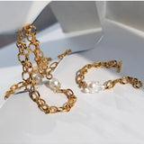 Baroque Chunky Chain Bracelet - floysun