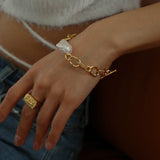 Baroque Chunky Chain Bracelet - floysun