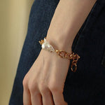 Baroque Chunky Chain Bracelet - floysun