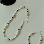 Baroque Pearl and Black Onyx Beaded Bracelet - floysun