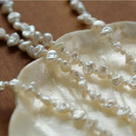 Baroque Pearl Braided Custom Letter Necklace - floysun