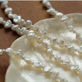 Baroque Pearl Braided Custom Letter Necklace - floysun