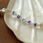 Baroque Pearl Braided Custom Letter Necklace - floysun