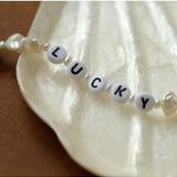 Baroque Pearl Braided Custom Letter Necklace - floysun