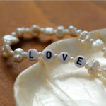 Baroque Pearl Braided Custom Letter Necklace - floysun