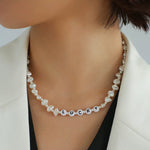 Baroque Pearl Braided Custom Letter Necklace - floysun