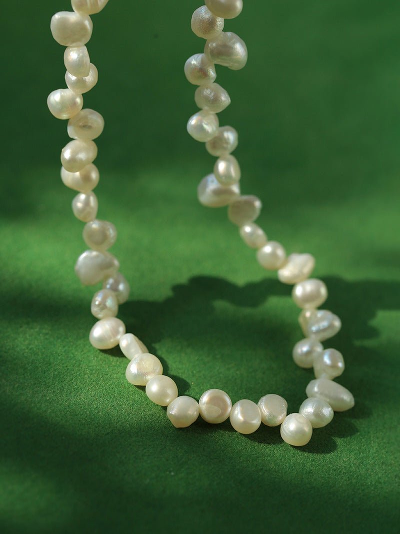 Baroque Pearl Clavicle Chain Necklace - floysun