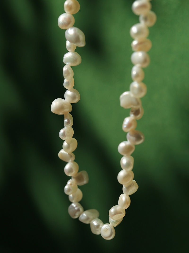 Baroque Pearl Clavicle Chain Necklace - floysun