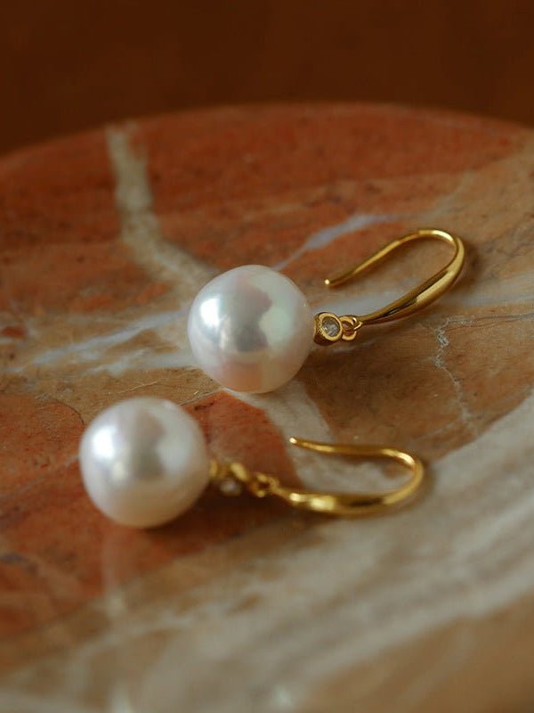 Baroque Pearl Drop Earrings - floysun