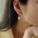 Baroque Pearl Drop Earrings - floysun