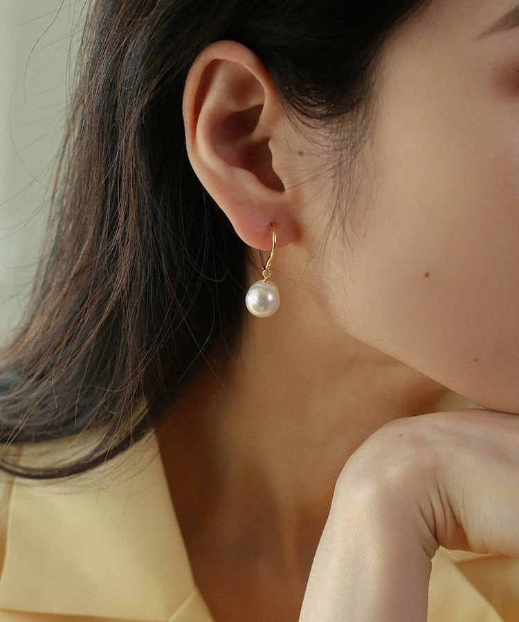 Baroque Pearl Drop Earrings - floysun