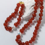 Baroque Pearl Red Onyx Bracelet - floysun