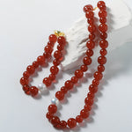 Baroque Pearl Red Onyx Necklace - floysun