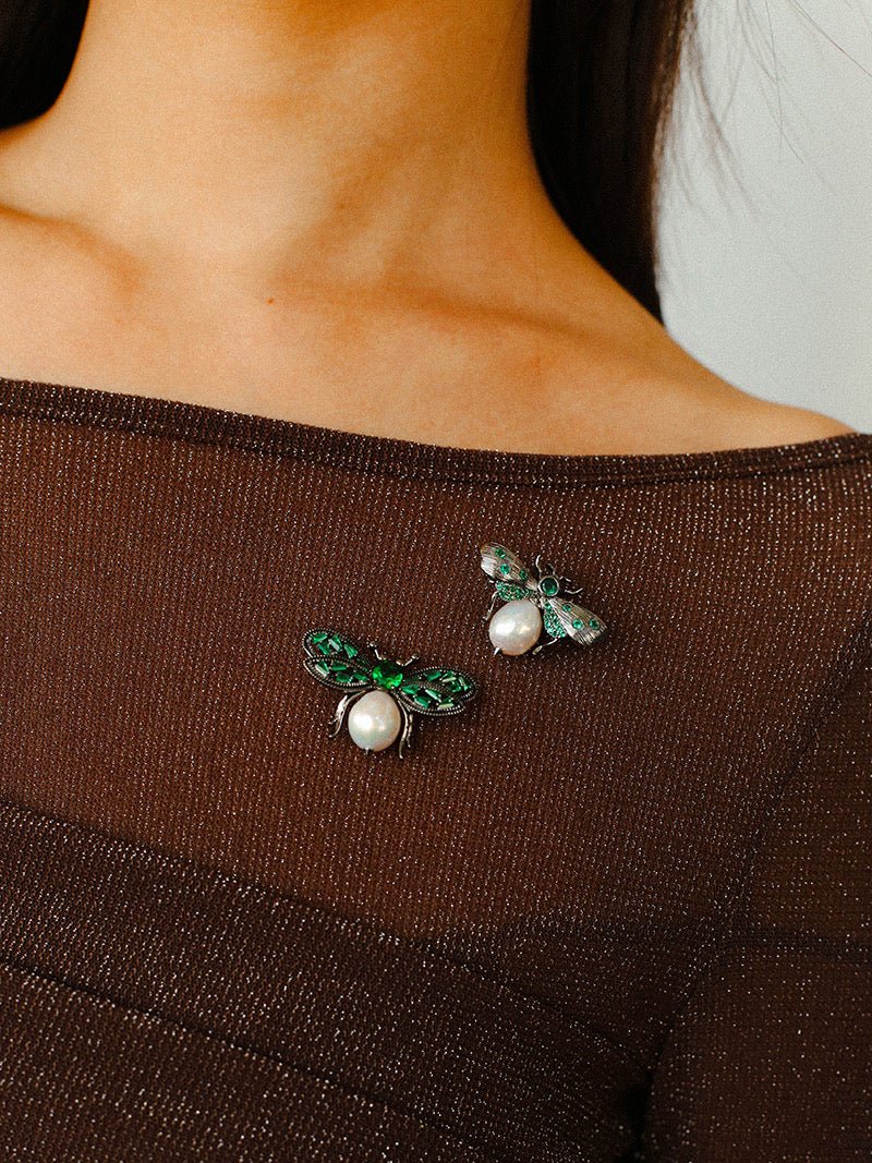 Bee & Pearl Brooch - floysun