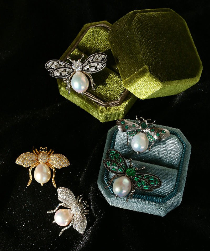 Bee & Pearl Brooch - floysun