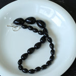 Black Gradient Water Drop Black Agate Necklace - floysun