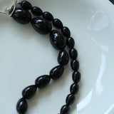 Black Gradient Water Drop Black Agate Necklace - floysun