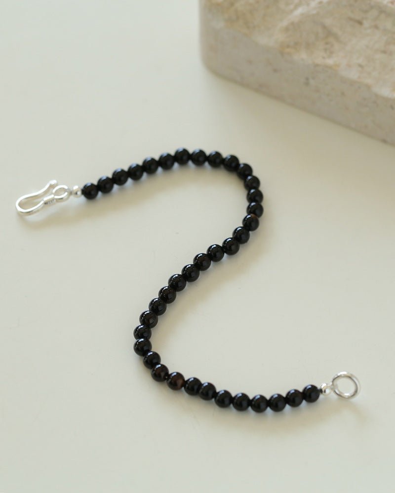 Black Onyx Beaded Bracelet - floysun