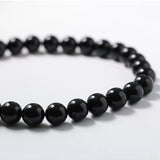 Black Onyx Beaded OT Buckle Necklace - 14mm - floysun