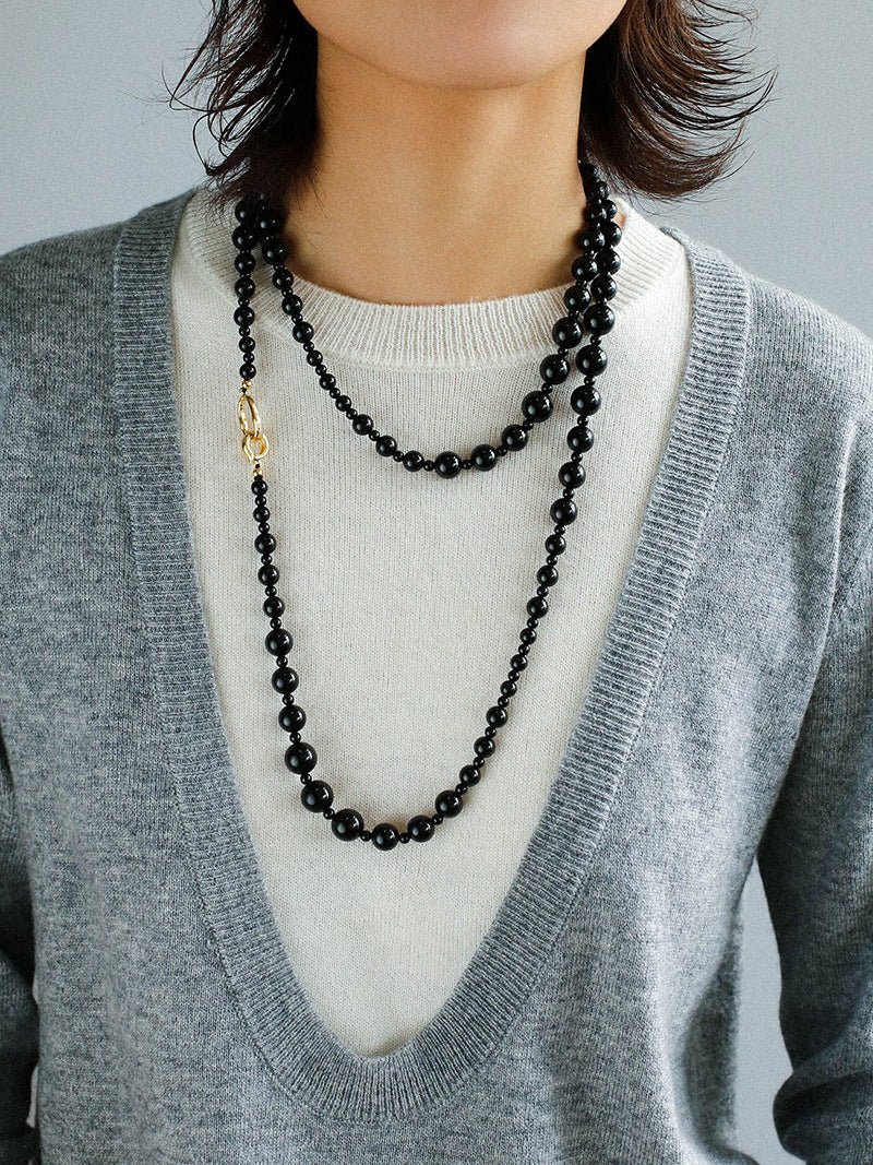 Black Onyx Long Necklaces - floysun