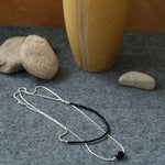 Black Onyx Splicing Chain Long Layering Necklace - floysun