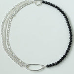 Black Onyx Splicing Multi - layer Chain Necklace - floysun