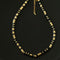 Black Onyx Tiger Eye Mother of Pearls Vintage Disc Beaded Necklace - floysun