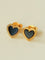 Black White Love Studs Earrings - floysun