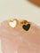 Black White Love Studs Earrings - floysun