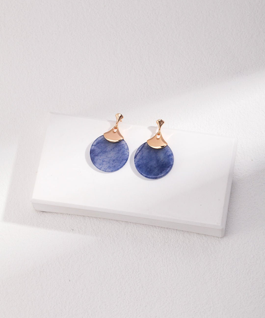 Blue Aventurine Drop Earrings - floysun