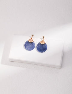 Blue Aventurine Drop Earrings - floysun