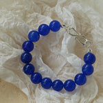 Blue Onyx Beaded Figure 8 Buckle Bracelet - floysun