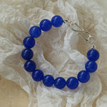 Blue Onyx Beaded Figure 8 Buckle Bracelet - floysun