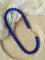 Blue Onyx Beaded Figure 8 Buckle Necklace - floysun