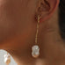 Branch Baroque Pearl Long Drop Earrings - Without Diamond - floysun