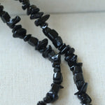 Brilliant Black Onyx Crushed Stone Baroque Pearl Necklace - floysun