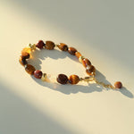 Broken Tiger's Eye Natural Stone Beaded Bracelet - floysun