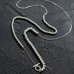 Brushed Ball Long Multi - Layer Wrap OT Chain Necklace - floysun