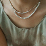 Brushed Ball Long Multi - Layer Wrap OT Chain Necklace - floysun