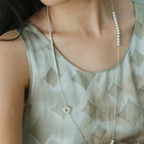 Brushed Ball Long Multi - Layer Wrap OT Chain Necklace - floysun