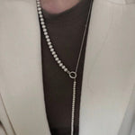 Brushed Ball Long Multi - Layer Wrap OT Chain Necklace - floysun