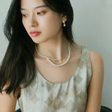 Brushed Ball Long Multi - Layer Wrap OT Chain Necklace - floysun